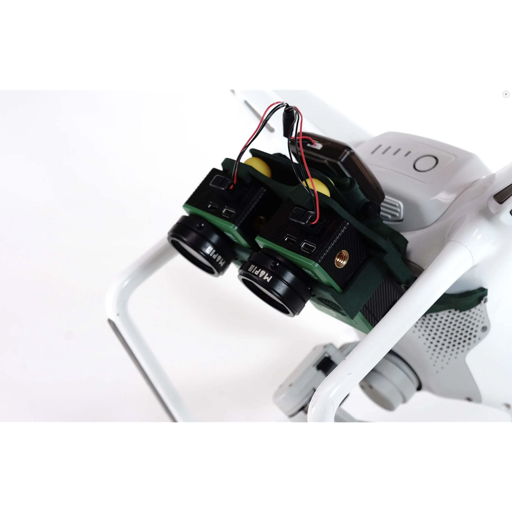 DJI Phantom 4 (PRO/ADV) Survey 3/2/1 Tilting Dual Camera Mount