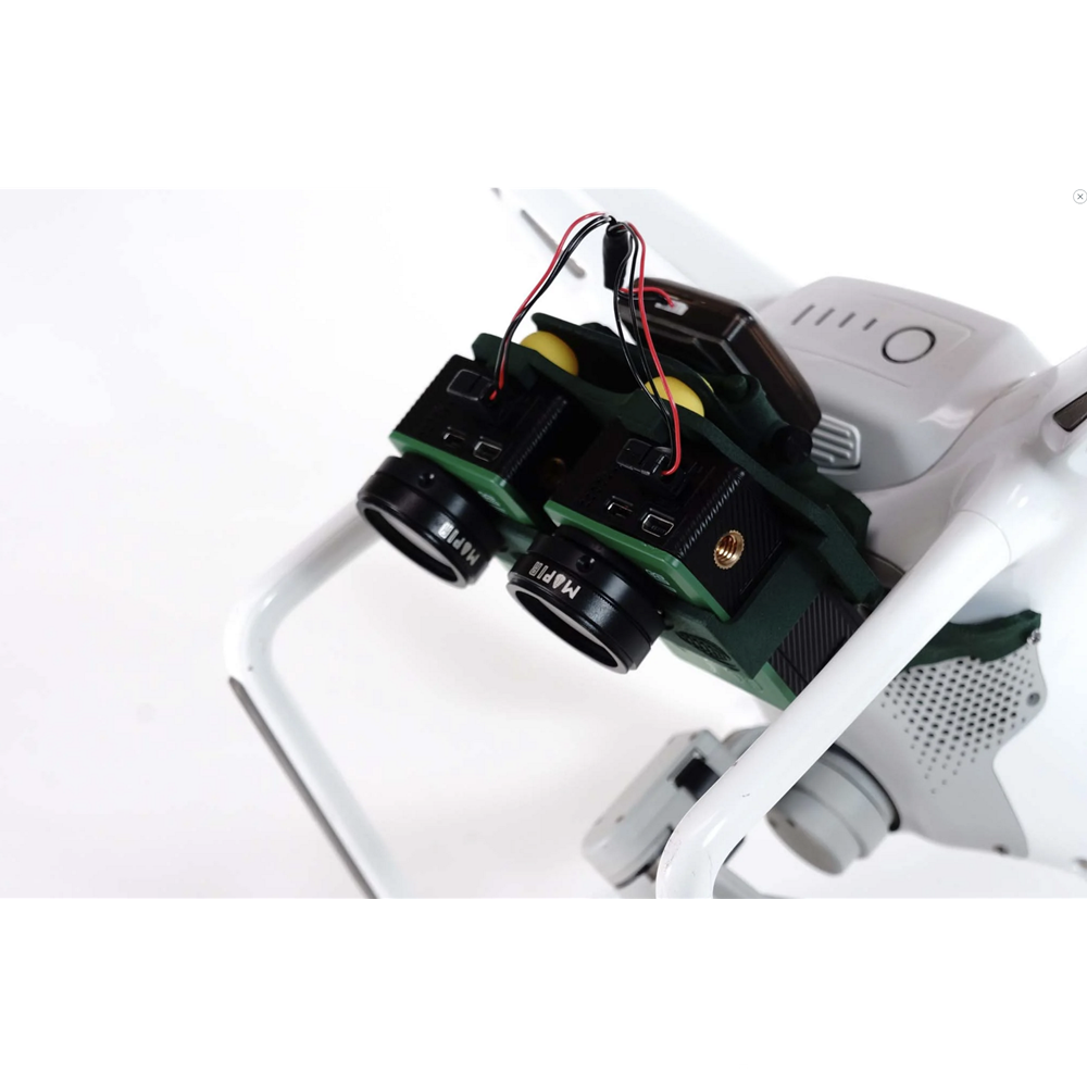 DJI Phantom 4 PRO ADV Survey 3 2 1 Tilting Dual Camera Mount